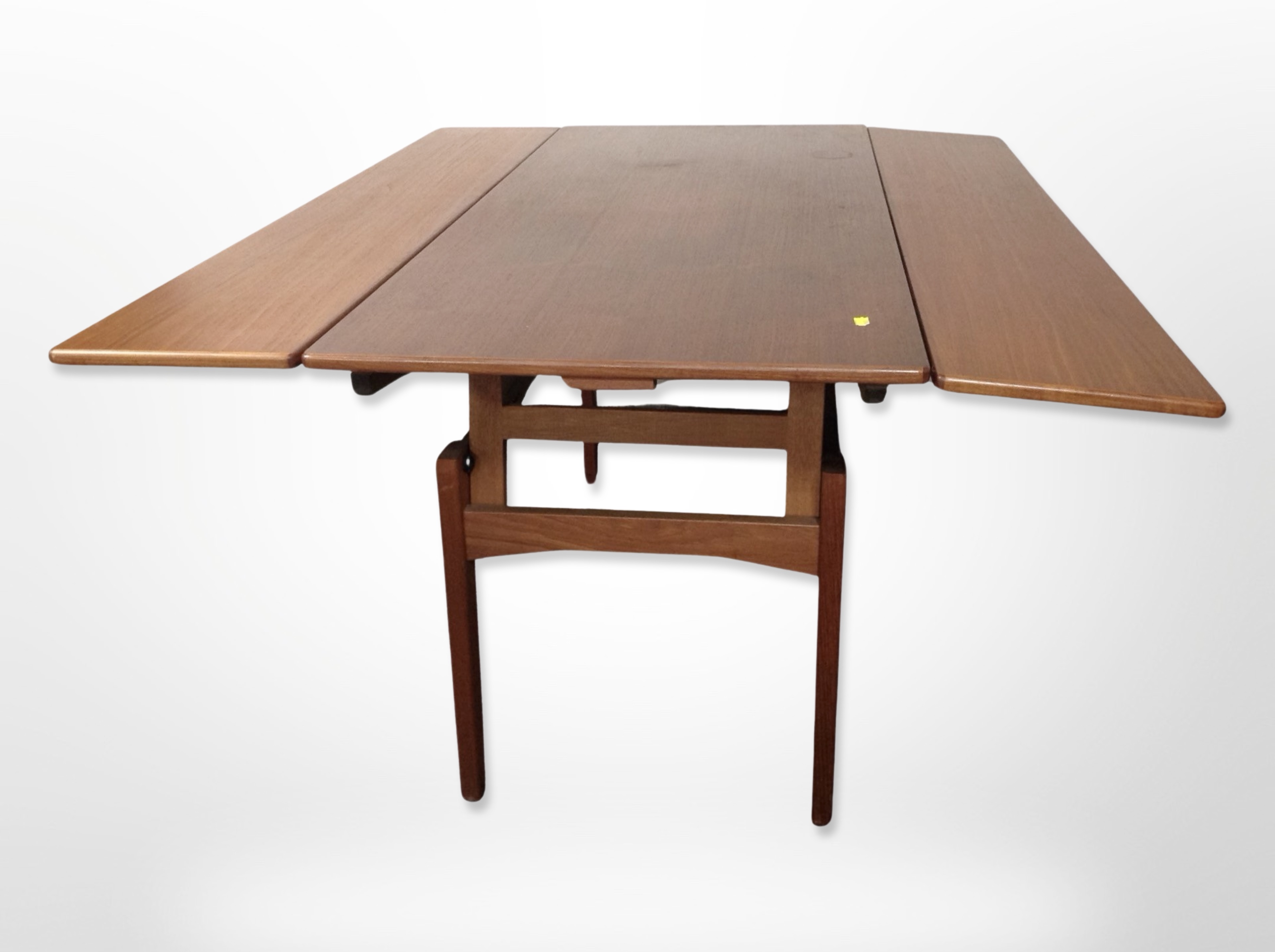 A 20th century teak pull out extending dining table, - Image 2 of 3