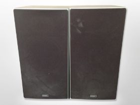 A pair of Wharfedale laser range speakers,