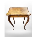 A 19th century continental mahogany work table,