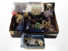 A group of Compare the Meerkat soft toys,