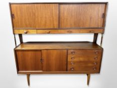 A 20th century teak sideboard,