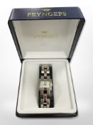 A 'Mustang' quartz stainless steel wristwatch in box