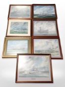 A group of maritime oil paintings by J Shotton