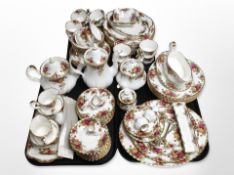 Approximately ninety pieces of Royal Albert Old Country roses, tea,
