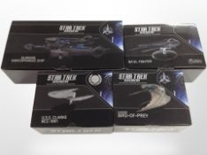 Four Eaglemoss Hero Collector Star Trek Discovery The Official Star Ships Collection models,