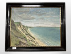 Danish school : Coastal landscape, oil on canvas,