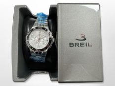 A Briel stainless steel Gent's wristwatch in box