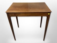 An Edwardian mahogany side table,