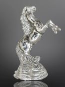 A Waterford Crystal rearing horse, boxed, height 23.