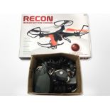 A Recon Observation drone in box and a further box of electricals