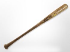 A Louiseville Slugger baseball bat