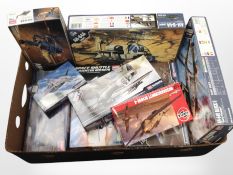 Nine Revell & Air Fix and other model sets including air craft,