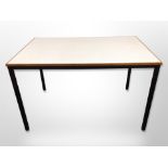 A 20th century Scandinavian melamine topped kitchen table,