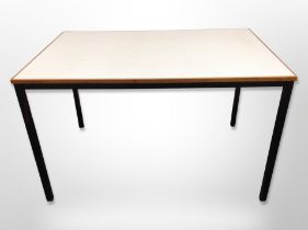 A 20th century Scandinavian melamine topped kitchen table,