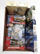 Nine Revell, Air Fix and other model kits including air craft,