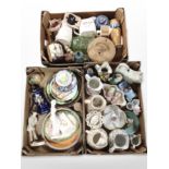 Three boxes of 20th century ceramics, porcelain jugs, Chinese ginger jar,