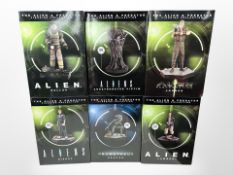 Six Eaglemoss Hero Collector Alien franchise figurines