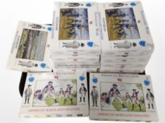 Twelve A Call To Arms Soldier figure box sets including Napoleonic Wars, American Revolution etc,