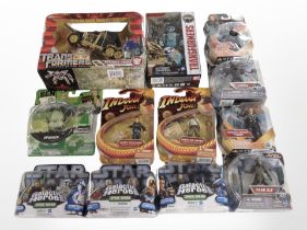 Ten Hasbro and other figures including Star Wars, Marvel,