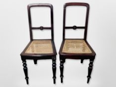 A pair of bergere chairs