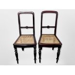 A pair of bergere chairs