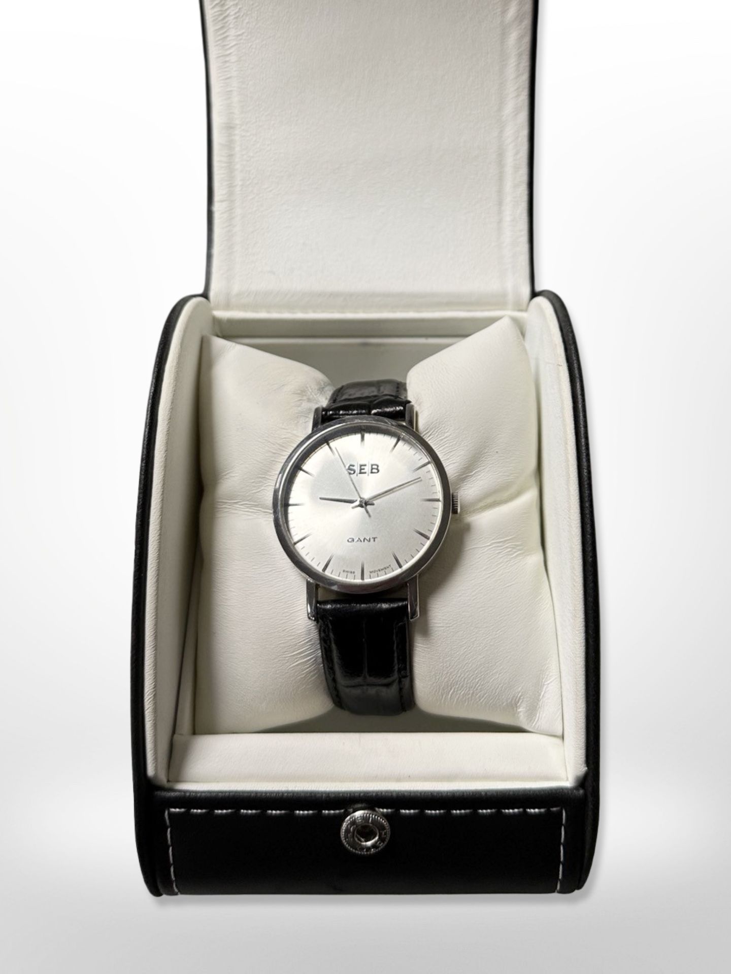 A gent's SEB stainless steel wristwatch, case 35mm.
