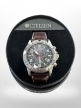 A Citizen Eco-drive wristwatch with box