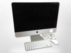 An Apple iMac model A1418 desktop computer (restored to factory settings), with keyboard,