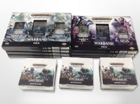 Seven Games Workshop Warhammer Age of Sigmar trading card sets,