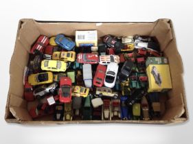A collection of boxed and unboxed diecast vehicles including Burago, Teamster, Lesney, etc.