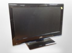 A JVC 24-inch LCD TV, with lead only.
