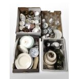 A large quantity of 20th-century ceramics, dinner china, Denby drinking glasses, etc.