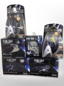 Four Eaglemoss Hero Collector Star Trek Discovery, the Official Starships Collection models,