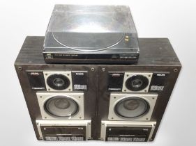 A JVC AL-E1 fully automatic turntable, Philips AK630 Digital Compact Disc Player,