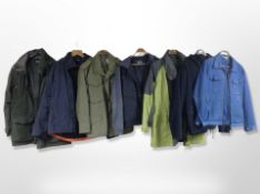 A group of gent's outdoor coats and jackets including Reefer, Brook Taverner, Waverley,