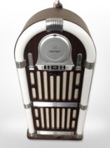An Intempo CD player in the form of a jukebox, height 83cm, with lead.