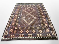 An eastern flat weave kilim carpet,