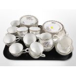 42 pieces of Royal Grafton tea china.