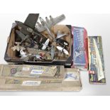 A group of vintage scale aircraft modelling kits including Revell and several model aircraft.