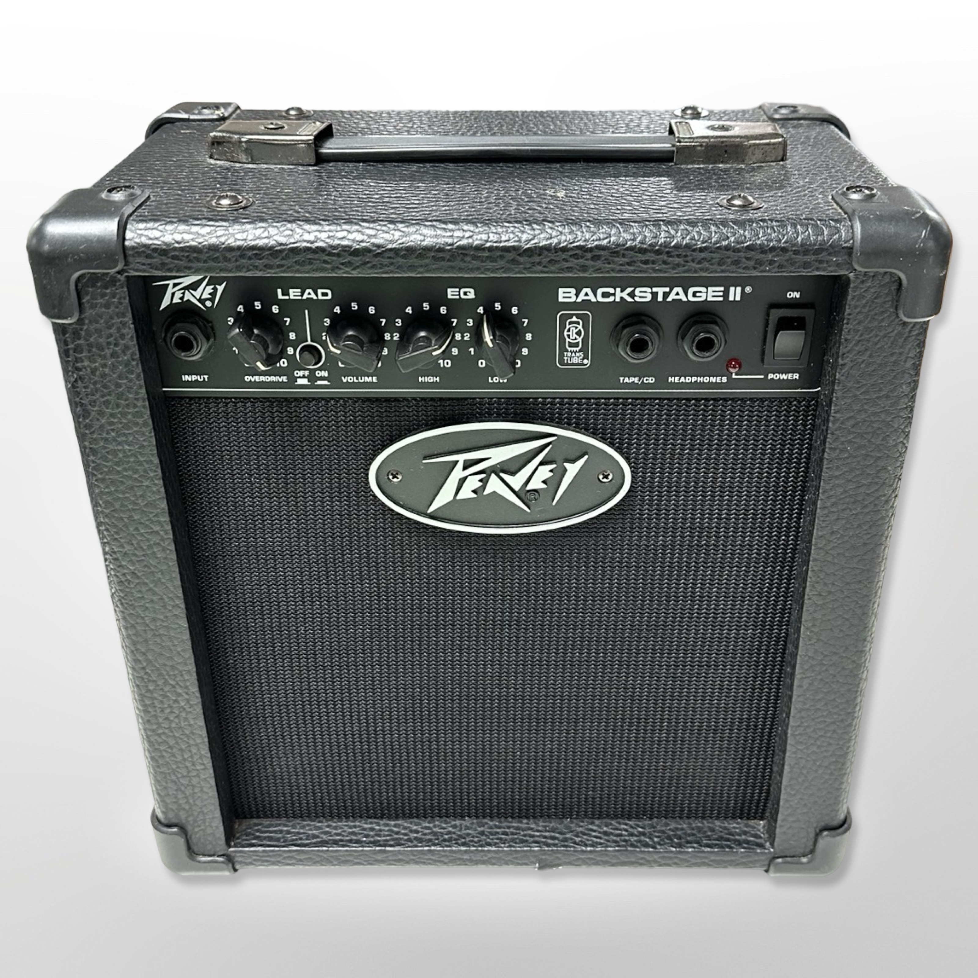 A Peavey Backstage II practice amplifier, with lead.