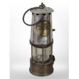 An Eccles Protector miner's lamp Type 6RS.