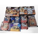 10 Hasbro Star Wars Micro Machines and Spin Master figures, all boxed.