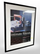 A Northumbria University gallery poster, Intimate Friends,