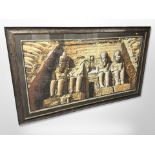 A large Egyptian papyrus picture,