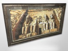 A large Egyptian papyrus picture,