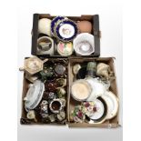 20th-century ceramics including collector's plates, china flower posies, teapots, dinner wares.