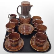 A 15-piece Beswick stoneware tea set.