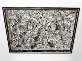 A Metropolitan Museum of Art New York print, Number 28 by Jackson Pollock,