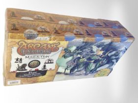 Eight Arcane Legions miniatures game booster packs, Han Legion, sealed in cellophane.