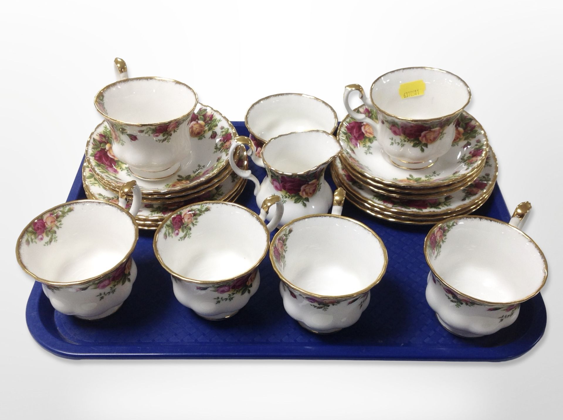 20 pieces of Royal Albert Old Country Roses tea china.